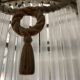 Art deco chandelier silver bronze grapevine
