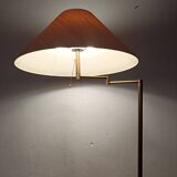 Brass articulated floor lamp