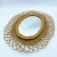 Rattan mirror