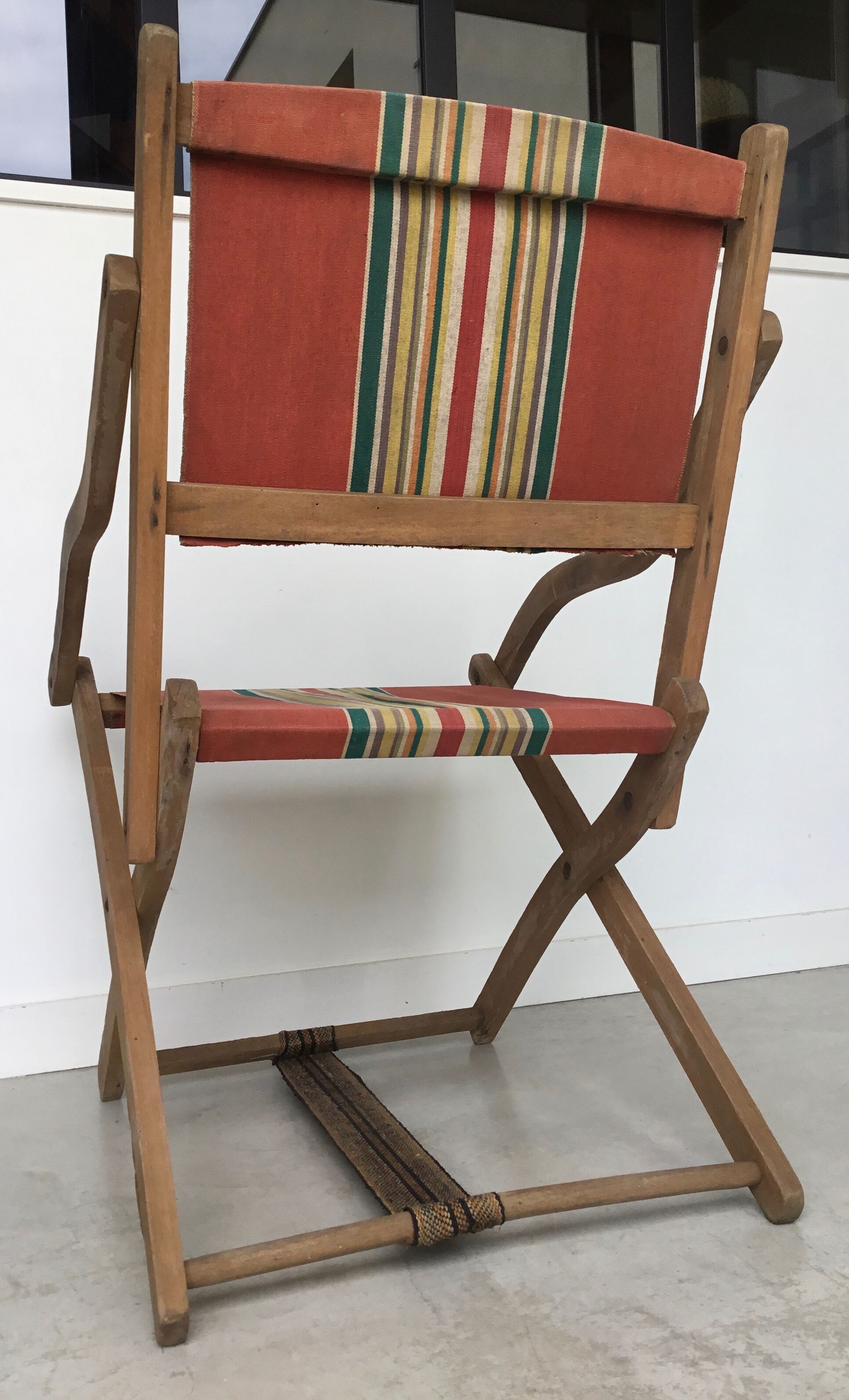 Pair Of Folding Beach Chairs Type Deckchair Vintage 1960 Selency