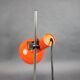 1970s German Orange Adjustable Desk Lamp Bauhaus Style