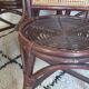 4 bamboo and cane chairs