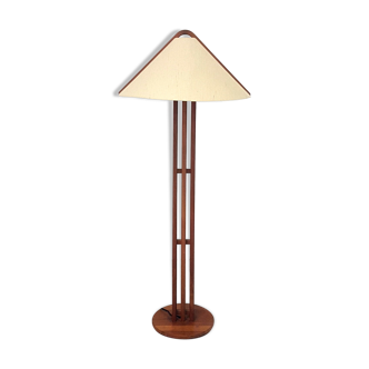 Sculptural solid teak floor lamp by Domus, Denmark 1960s