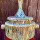 ceramic abstract decoration signed Jacques Marie unique piece - XXL size!