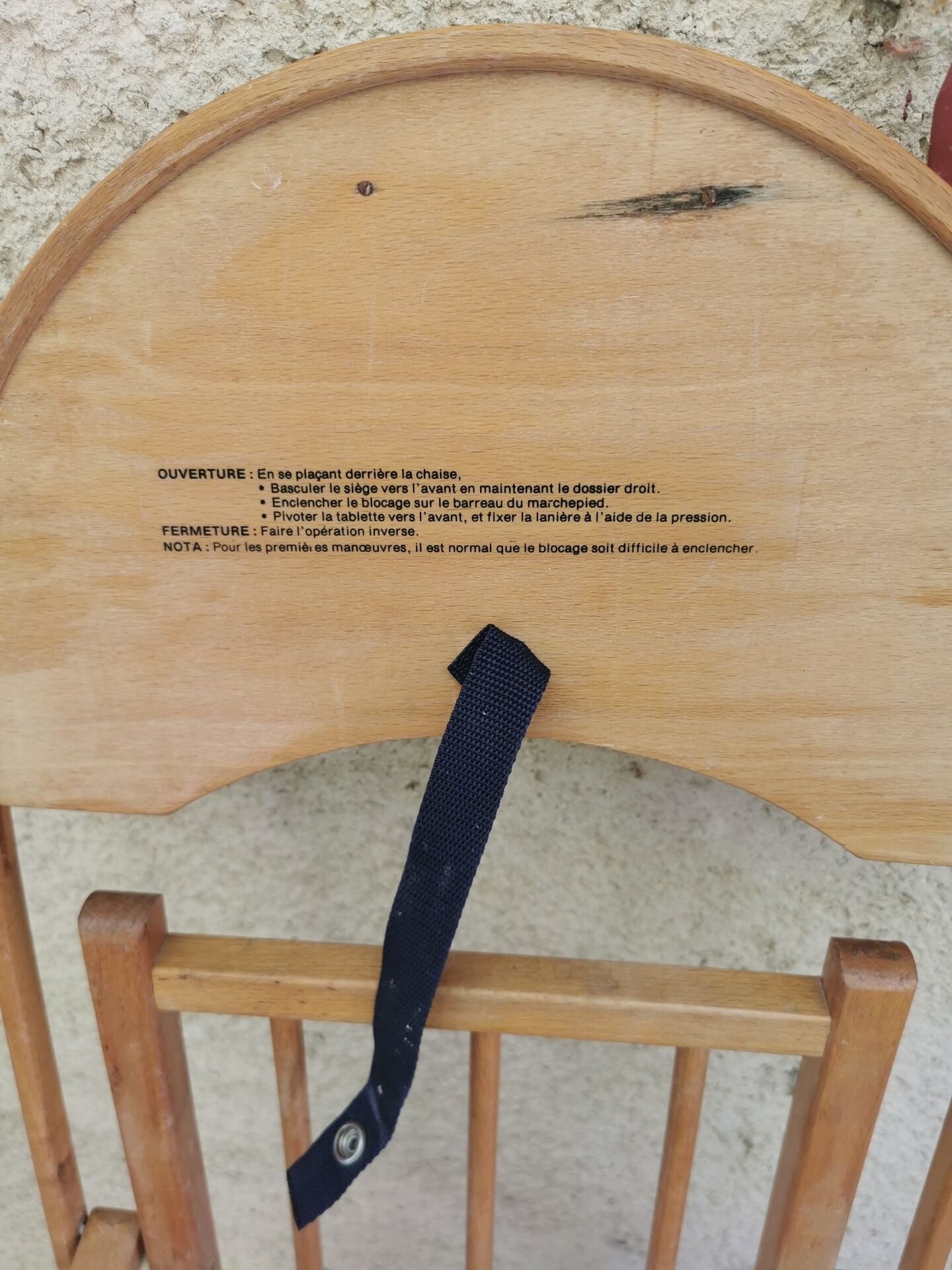 Wooden high chair