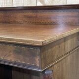 English 3-door mahogany bookcase from the 1950s