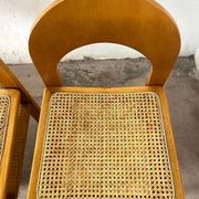 Set of 4 caned chairs Arcadia by Tagliabue di Cascina Armata, 1970-80.