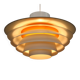 XL Verona Pendant by Svend Middelboe - 1980s Scandinavian  - White/Yellow