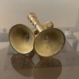 Pair of miniature bronze torches