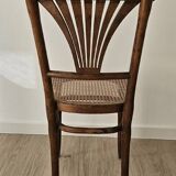 Vintage Thonet chair, wood and caning, no. 221.