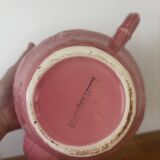 Pink floral slip teapot