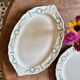 Set of 2 antique ironstone dishes - Villey de Longchamp