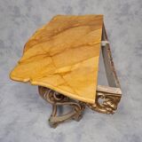 Console de style louis xv sur quatre pieds - bois laqué - 19ème