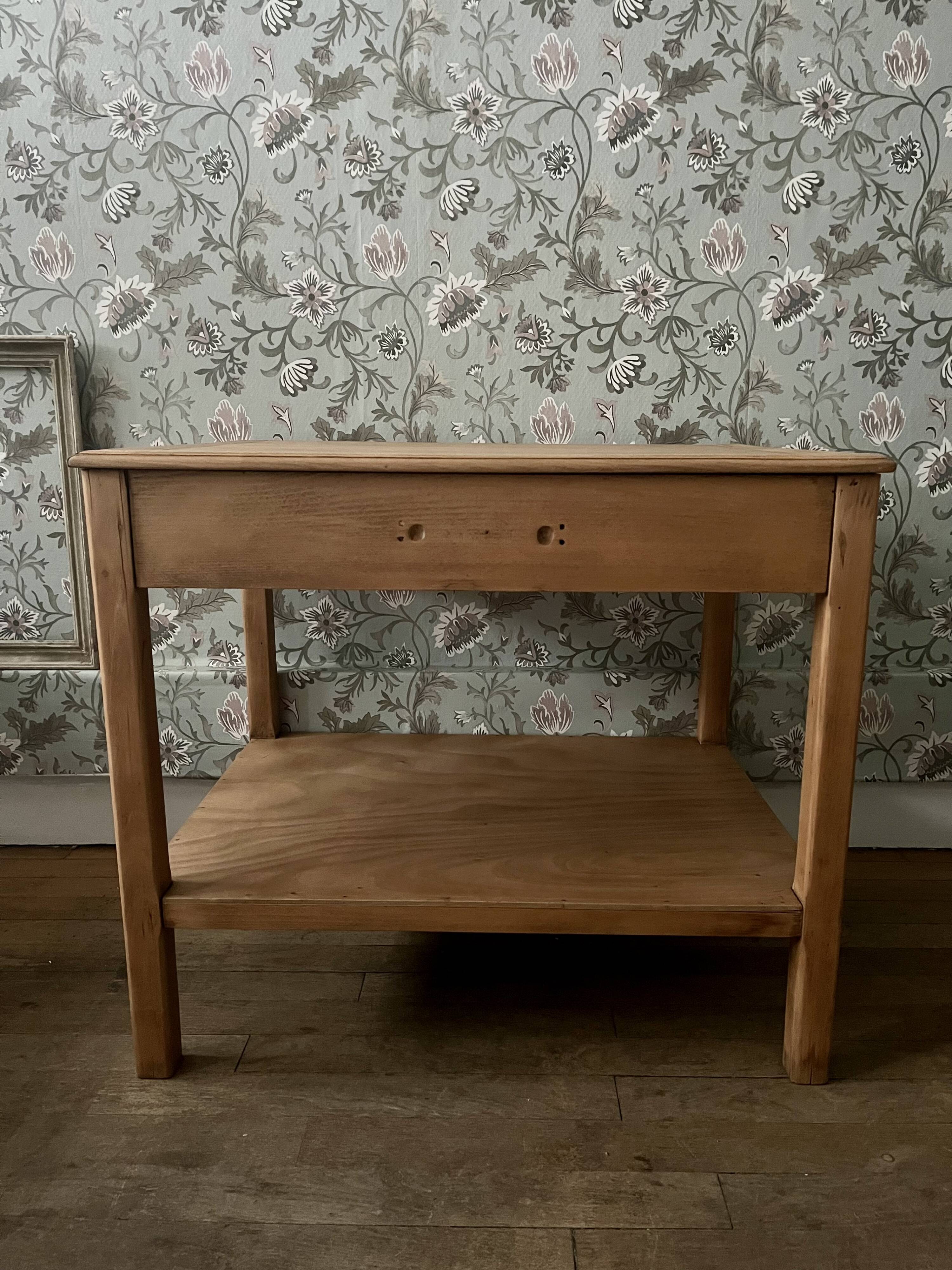 Antique wooden console