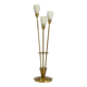 Brushed Brass and Glass Table Lamp Germany 1970s