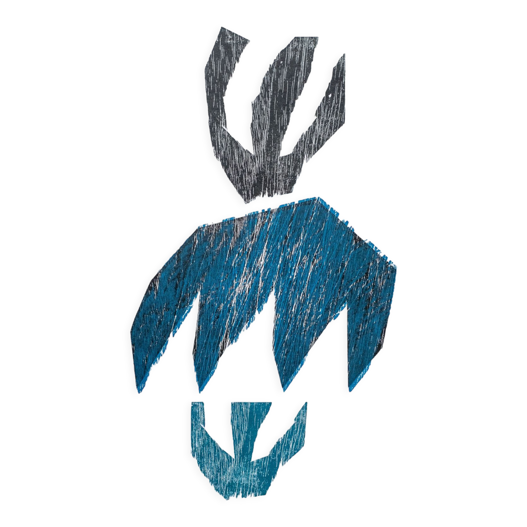 Dancer, woodcut, W. Tauchert