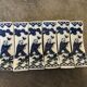 Set of 6 knife holders in asian porcelain