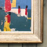Abstract painting on panel