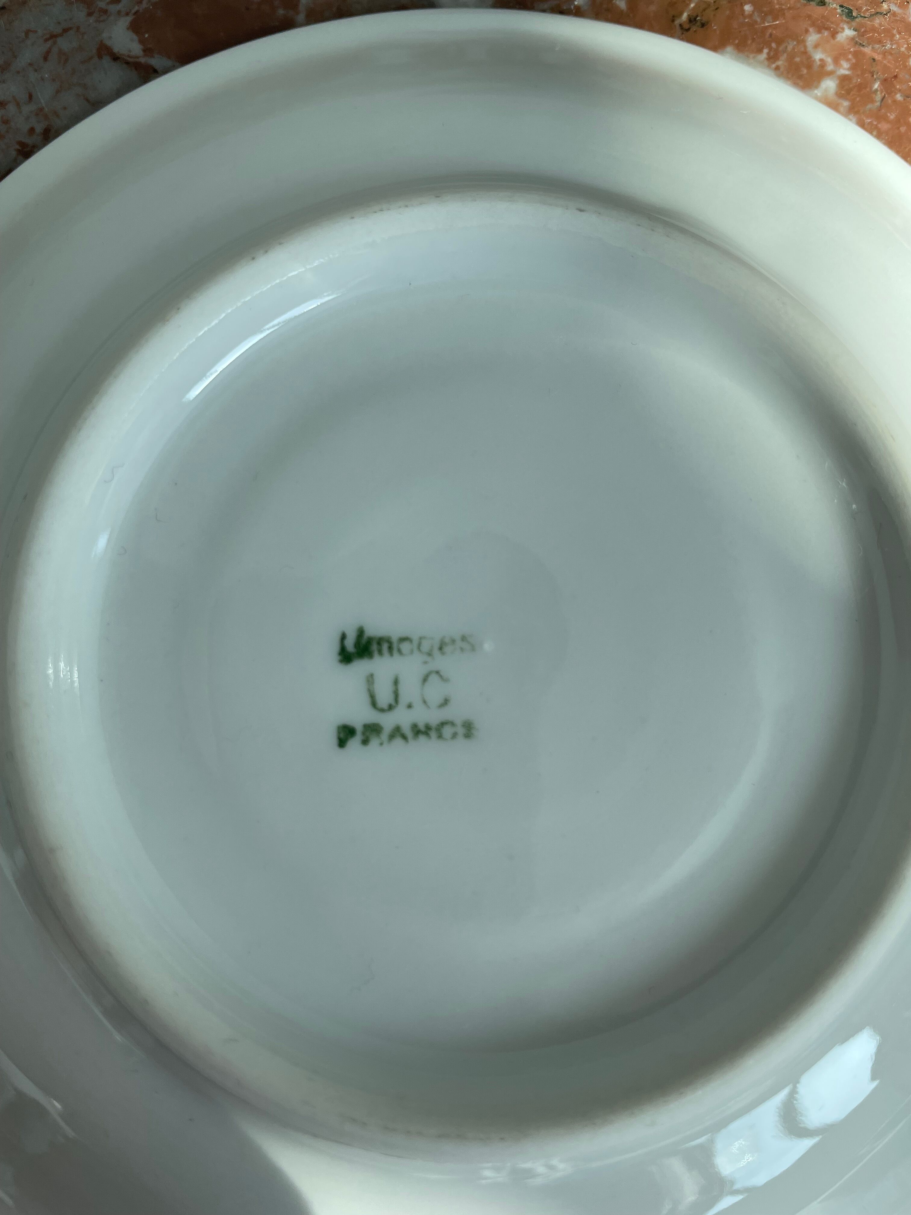 Coffee set, tea 1925, art deco, union céramique, uc, limoges, 8 cups, 8 subcups, teapot