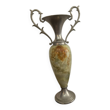 Vase onyx et albâtre