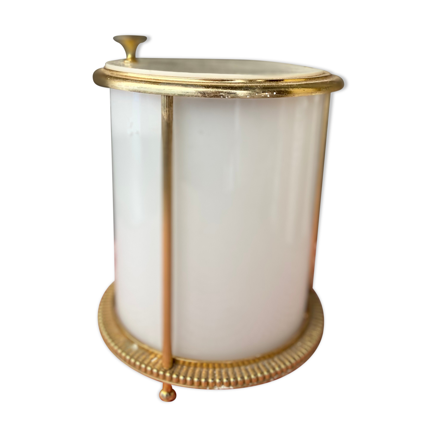 Opaline basket art deco style