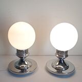 Pair of vintage bedside lamps