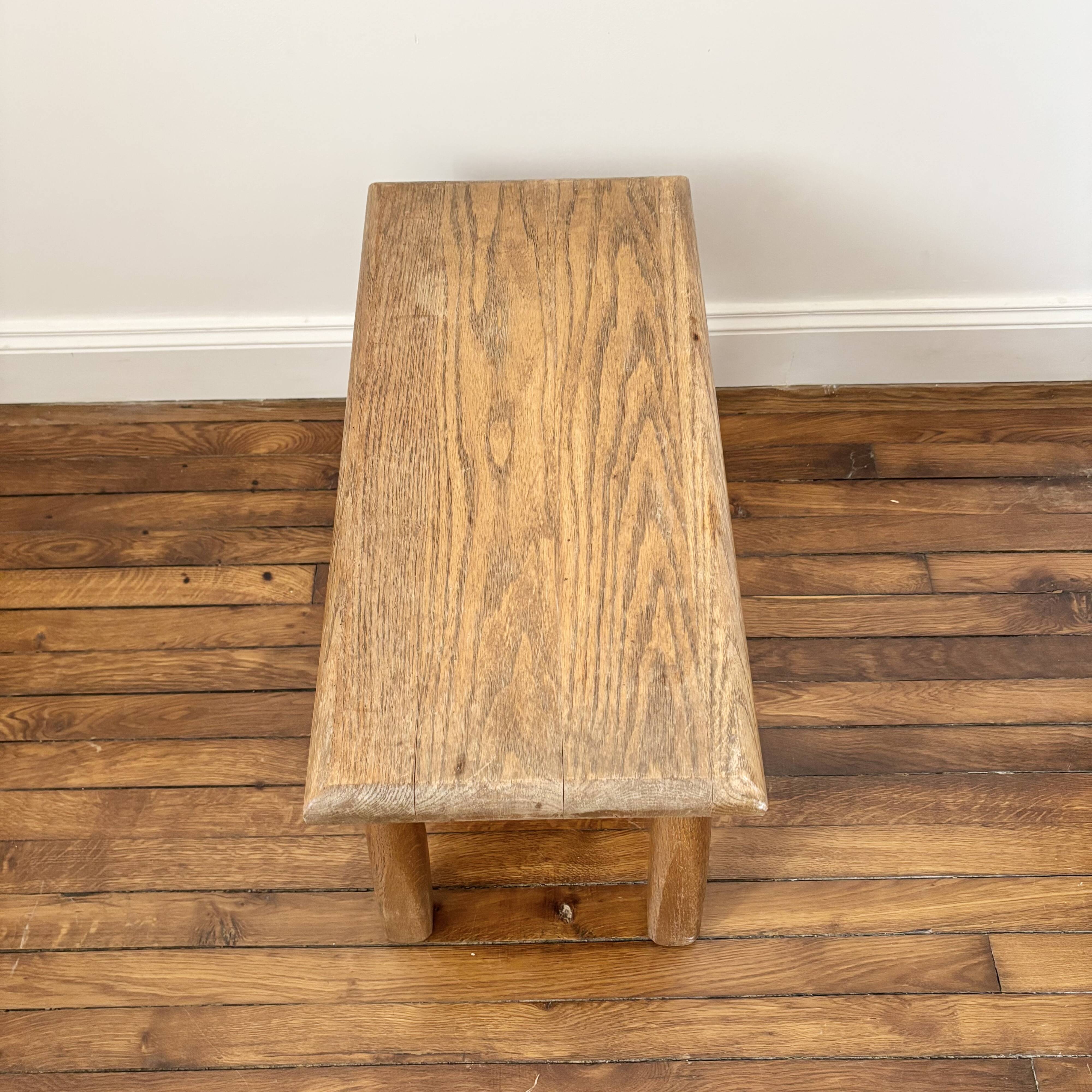 Vintage Minimalist Brutalist Stool