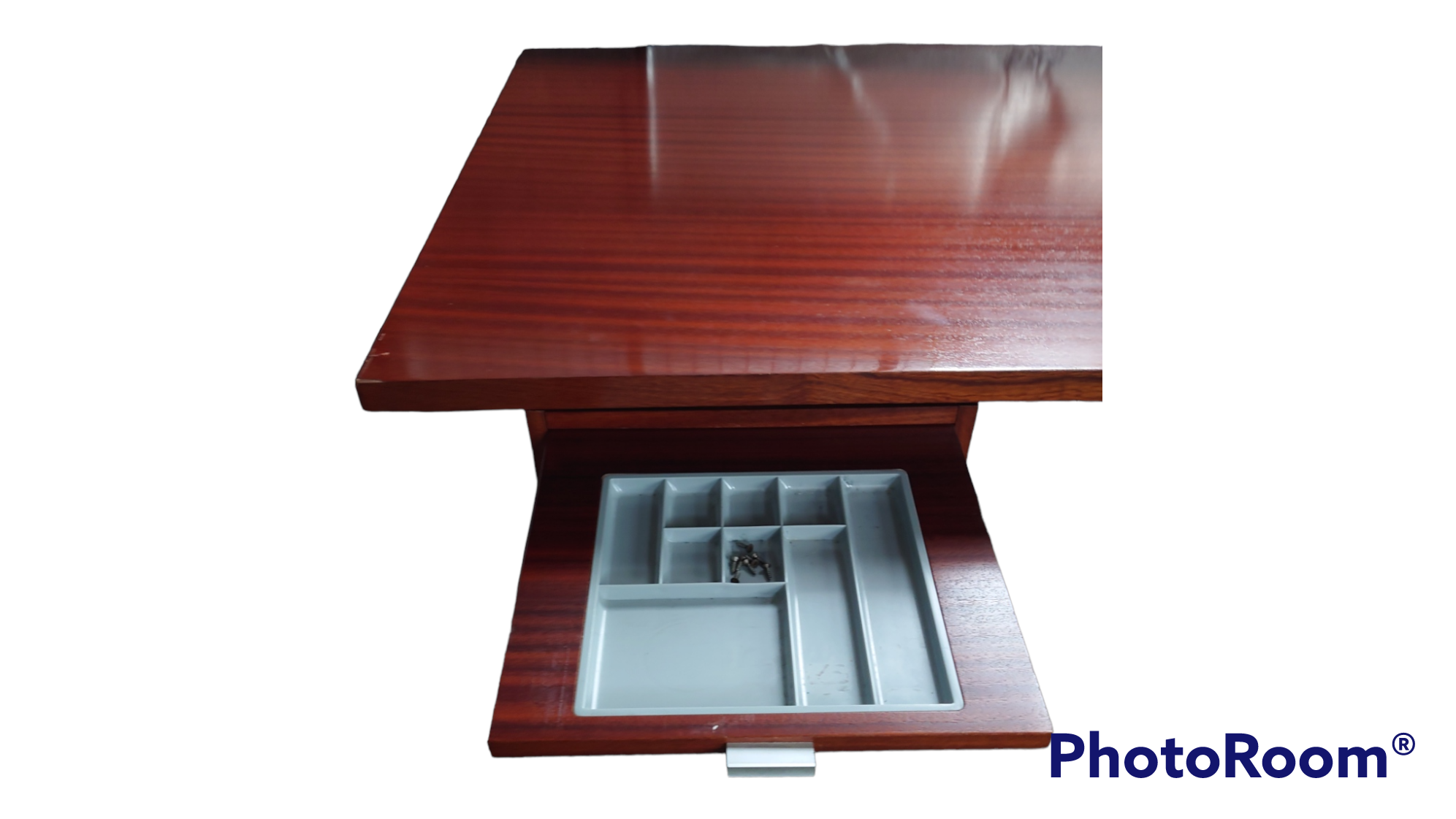 Desk 1960/1970 signed ciolino in accajou