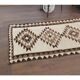 1970s Vintage Turkish Hand-Knotted Wool Cotton Red Runner Rug 83x363