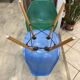 Chaise dsw fibre bleu turquoise dowel oak chene clair eames herman miller