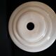 pendant lamp/lampshade/art deco in white opaline/gold lines