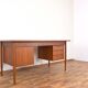 Mid-Century Danish Teak Desk by Gunnar Nielsen for Tibergaard, 1960s.
