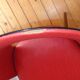 Paire de chaises vintage rouge