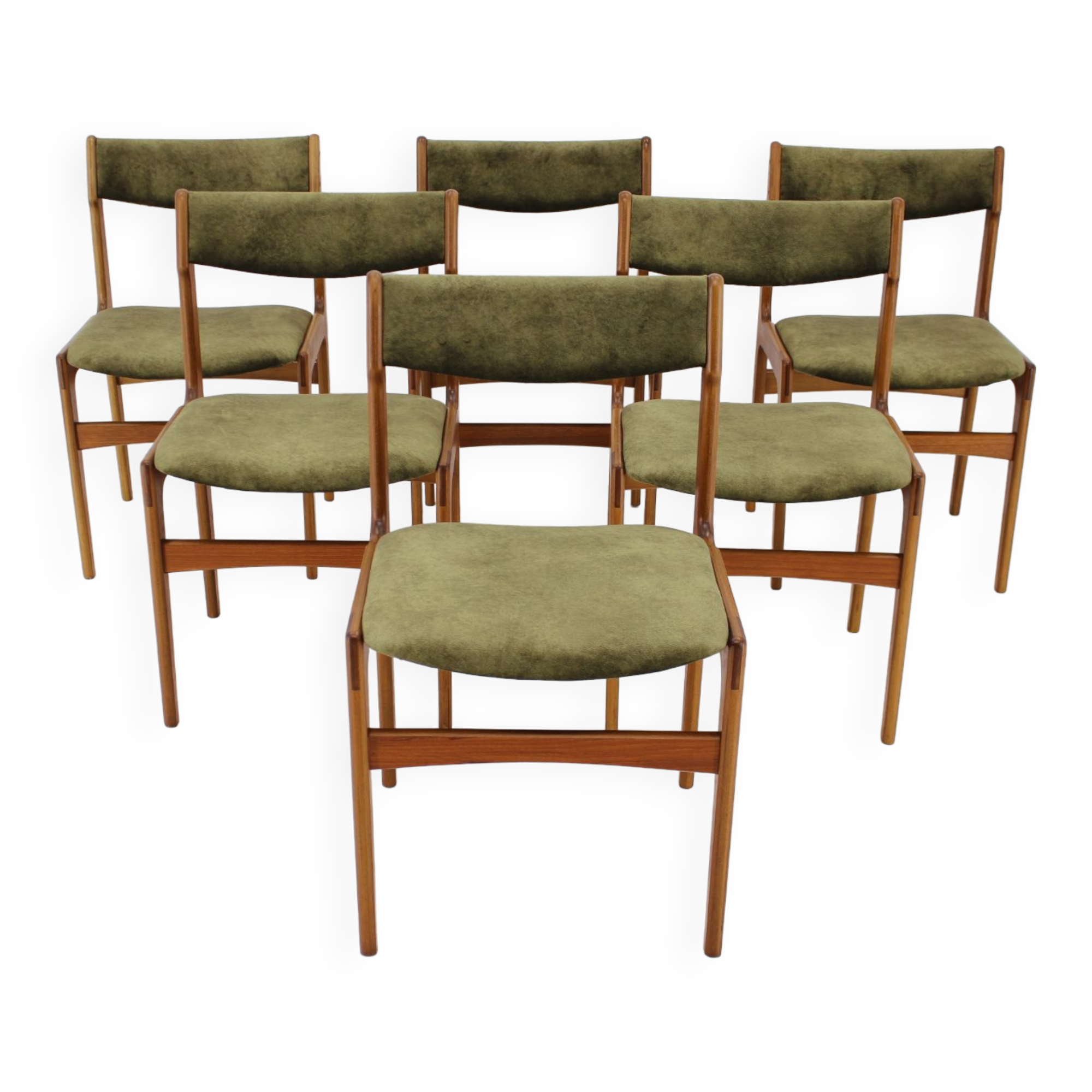 1960s Danish Teak Dining Chairs, Set of 6