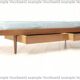 Vintage mid century daybed in teak design with drawers