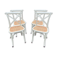 4 french chairs saint rémy restaurant bistro wood curved