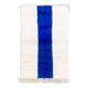 Beni Ouarain Moroccan Berber rug with majorelle blue patterns 1.55x0.96m