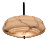 Grand plafonnier Art Déco en beige - années 1930-1940
