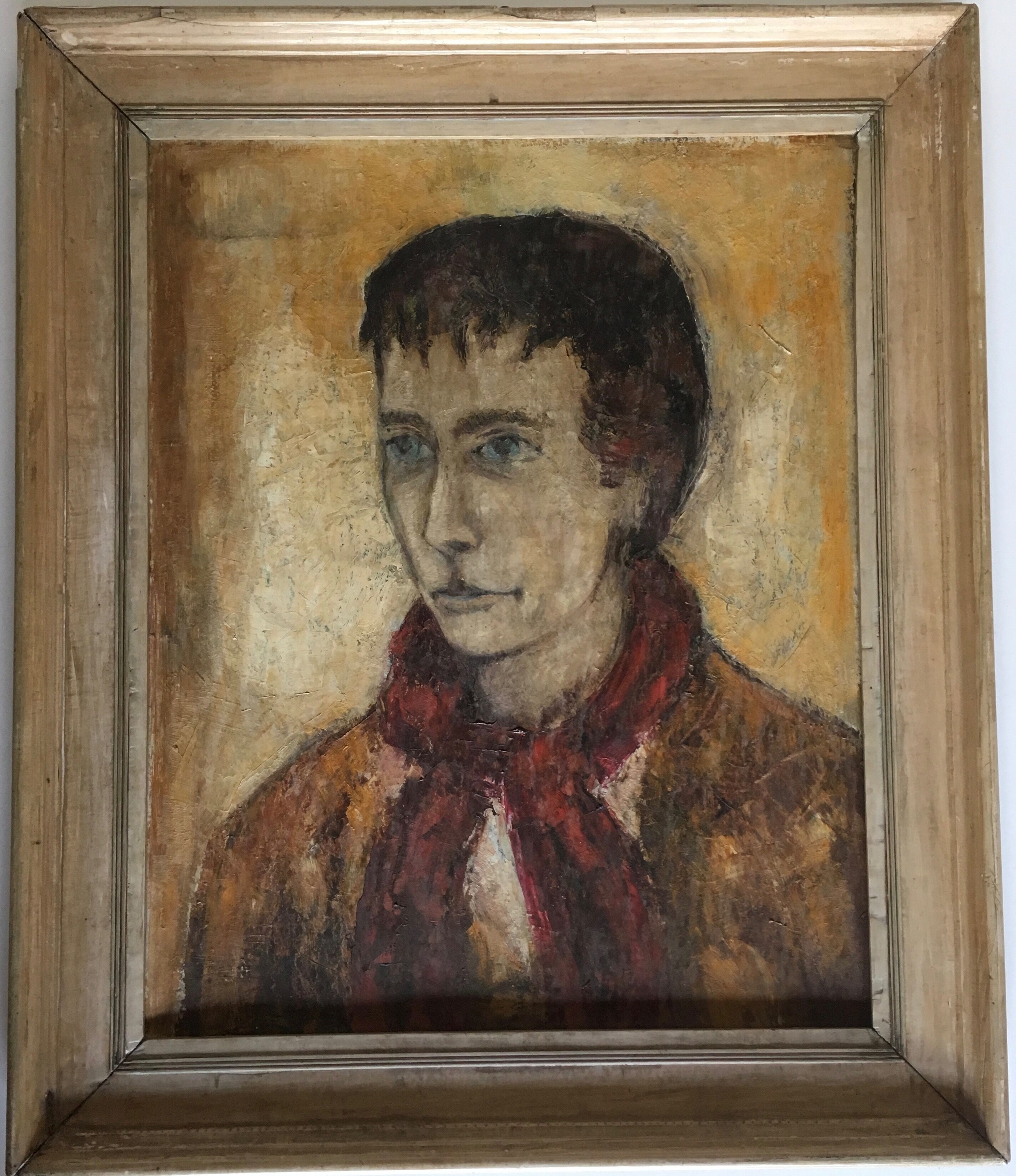 Portrait à l'huile d'homme à l'écharpe 60
