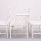 Chinese Chippendale Faux Bamboo Dining chairs set of 6