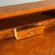 Louis XV style writing desk with a drop-leaf, made of veneer and marquetry, 19th century.