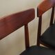 Set of four teak chairs, Danish design, 1960s, manufacture: Bruno Hansen, d