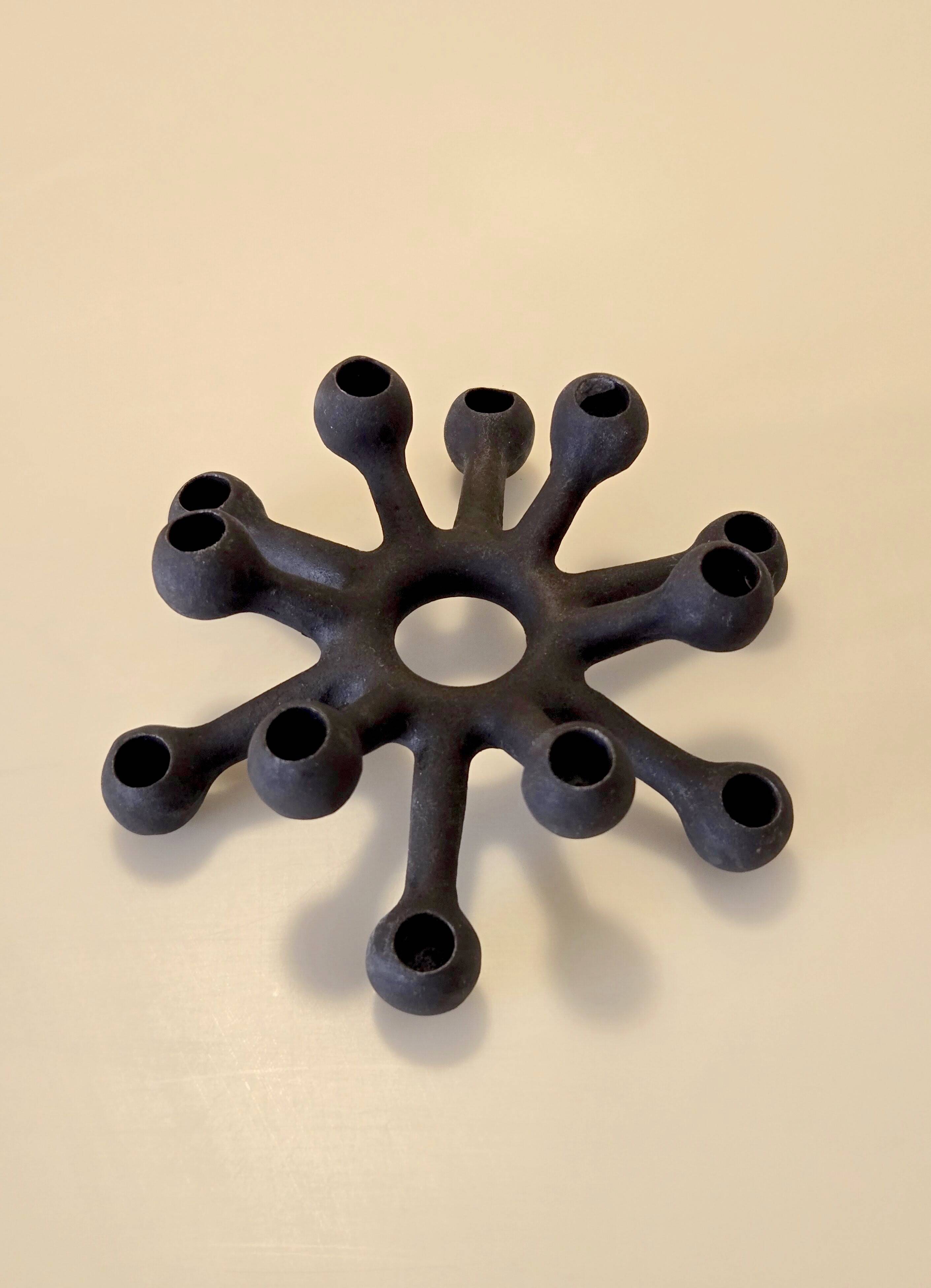 Cast iron candle holder by Jens Quistgaard for Dansk - Scandinavian design 1970s