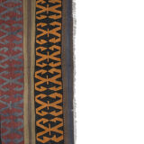 Early 20th Century Wide Konya Kilim Runner for Foyer 4'11'' x 10'1''