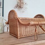 Old rattan trunk