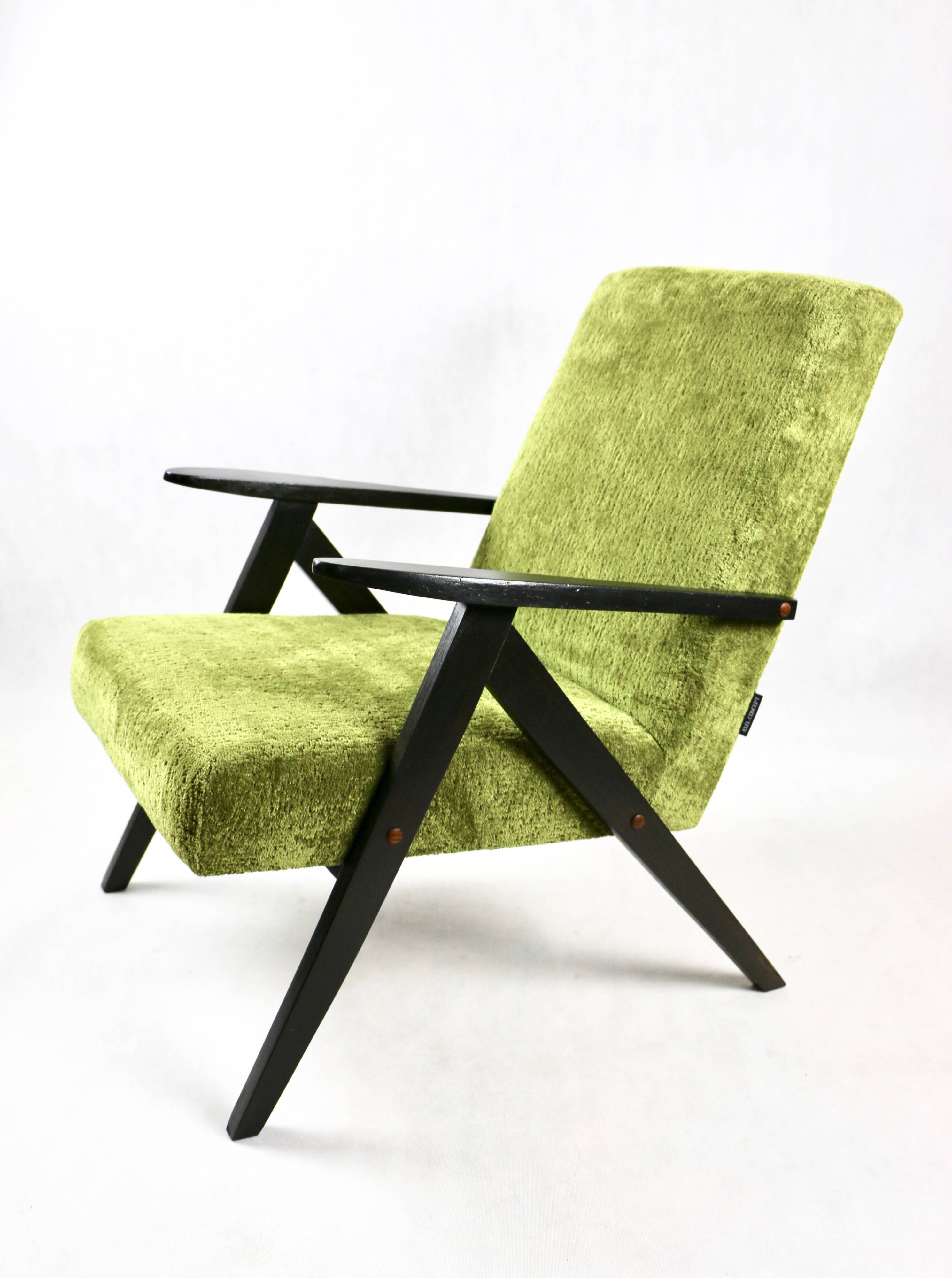 Fauteuil Vintage Modèle B-310 Vert Olive, 1970