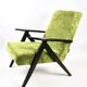 Fauteuil Vintage Modèle B-310 Vert Olive, 1970