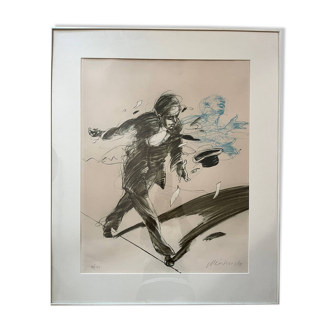 Lithograph by Weisbusch, signed