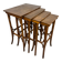 Tables gigognes en bois courbé par Thonet