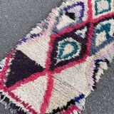 Vintage azilal berber carpet 75x160 cm